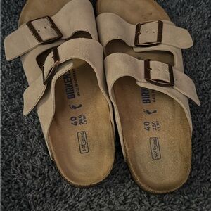 Birkenstock Tan Soft Footbed Sandals